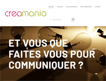 Tablet Screenshot of creamania-web.com